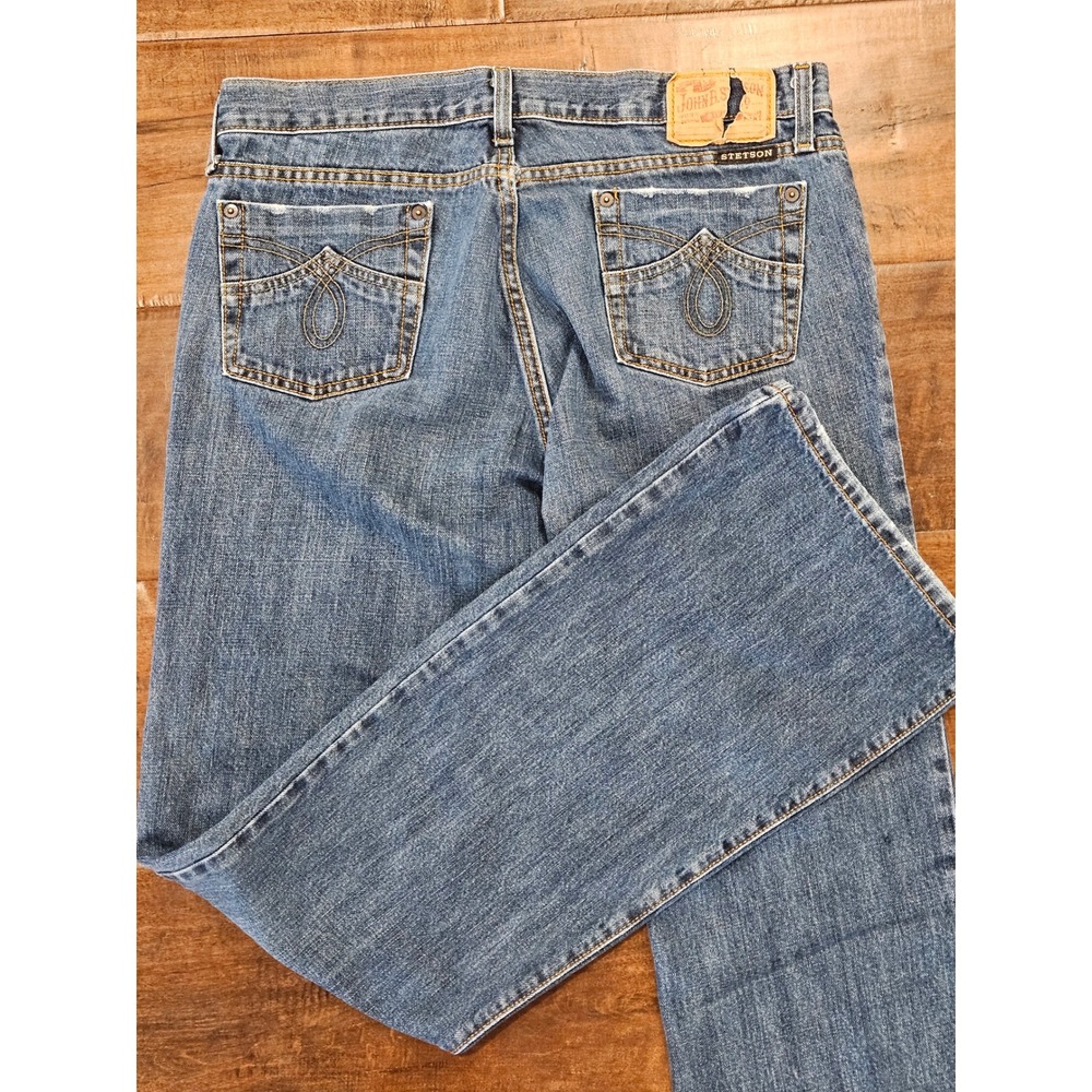 VTG Stetson No. 816 Classic Bootcut Jeans Womens 12 X-Long Medium Wash Denim